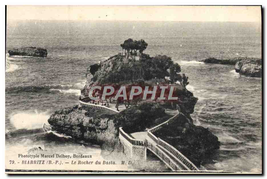 CPA Biarritz Le Rocher du Basta 