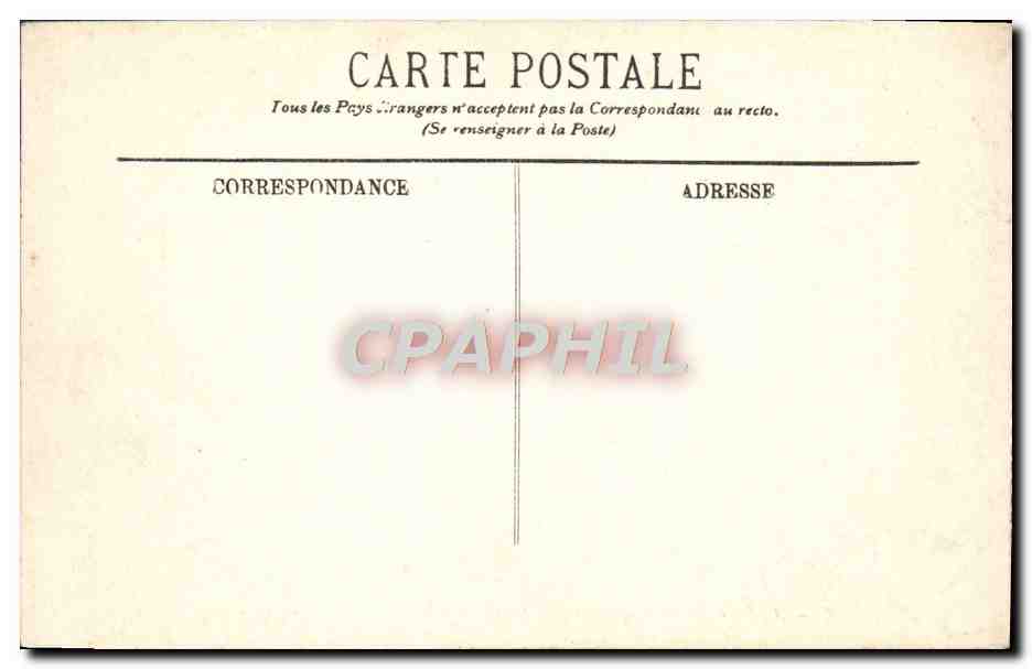 CPA Biarritz Au Rocher de la Vierge par gros temps  — Verso