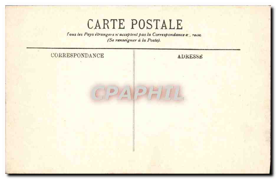 CPA Biarritz Le Rocher de la Vierge  — Verso