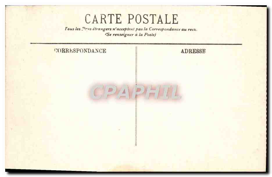 CPA Biarritz Le Casino Municipal l'Hotel du Palais et la Plage  — Verso