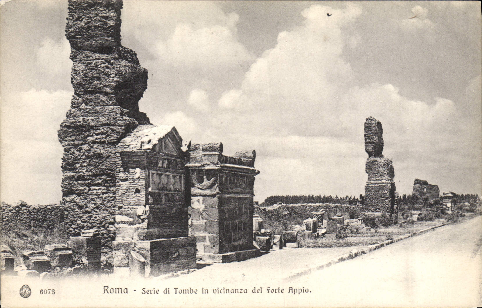 CPA Roma Sevie di Tombe in Vicinaza del forte appio 