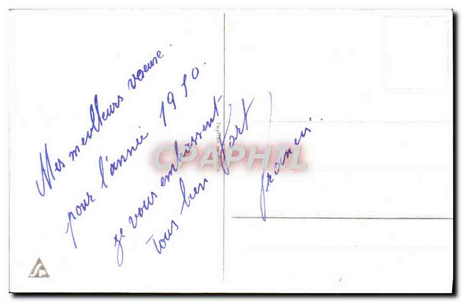 CPA Bonne Annee Fleurs — Verso