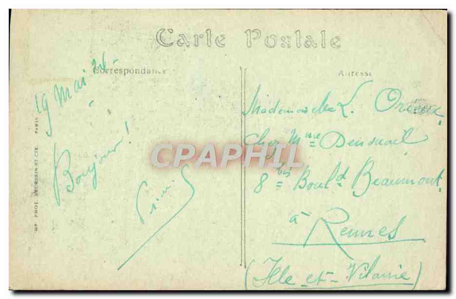 CPA Rouen Le Palais de Jusice  — Rückseite