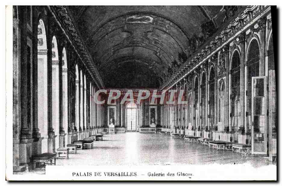 CPA Palais de Versailles Galerie des Glaces