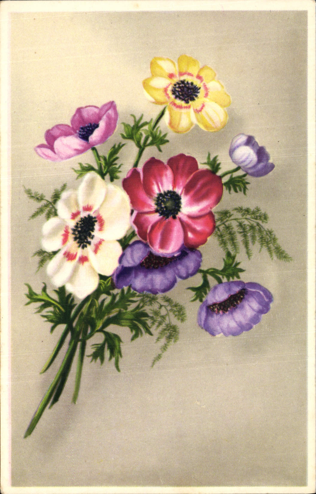 CPA Fantaisie Fleurs 