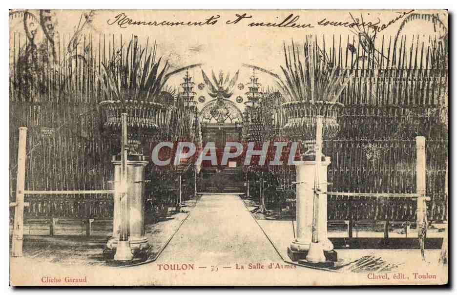 CPA Toulon La Salle d'Armes Militaria