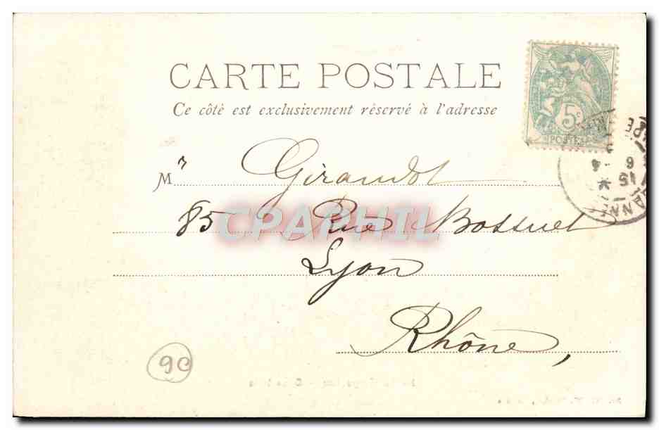 CPA lle St Marguerite Sous bois  — Rückseite