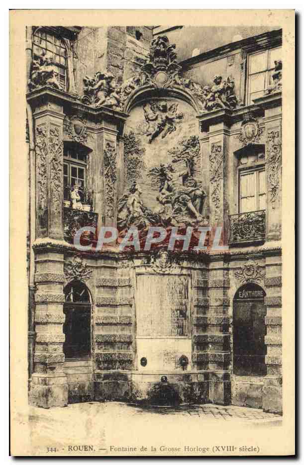 CPA Rouen Fontaine de la Grosse Horloge 