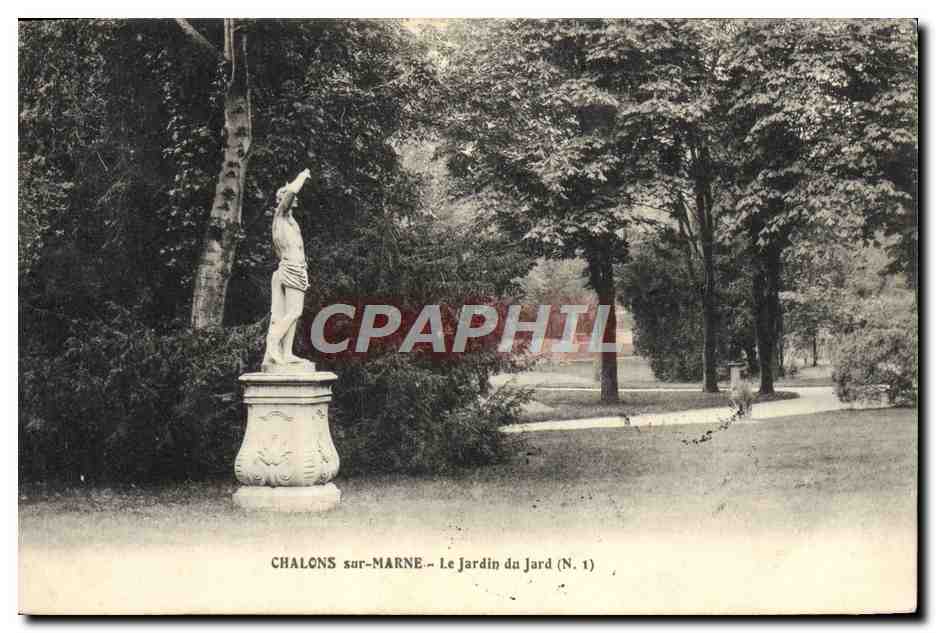 CPA Chalons sur Marne Le Jardin du Jard 