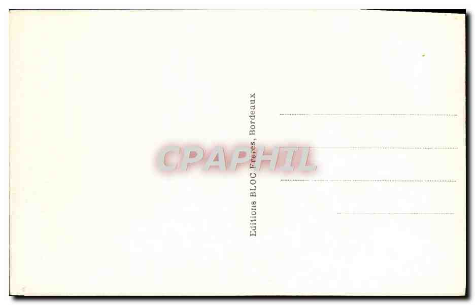 CPA Bordeaux Le Grand Theatre  — Verso