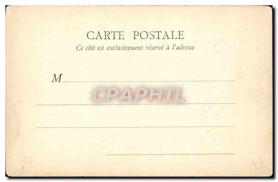 CPA Fontainebleau Pavillon des Aumoniers  — Rückseite