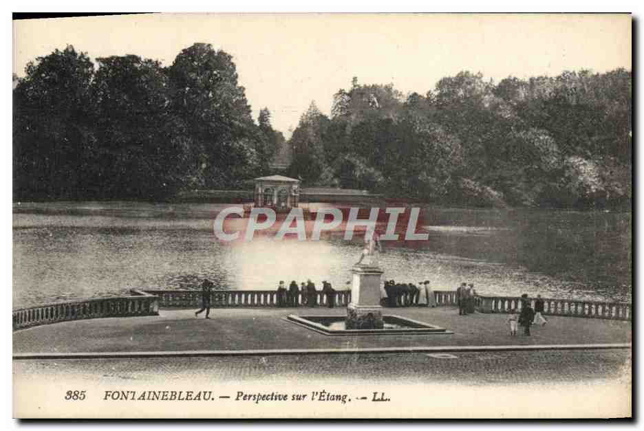 Fontainebleau — Perspective sur l'Étang — LL.