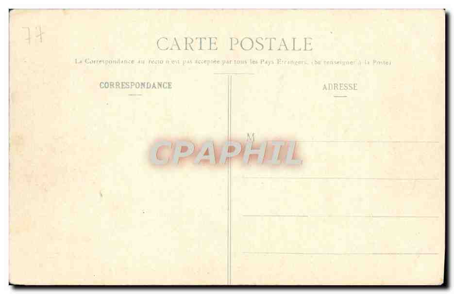 Fontainebleau — Panorama vom Croix du Calvaire — CPAPHIL n°116 — Rückseite