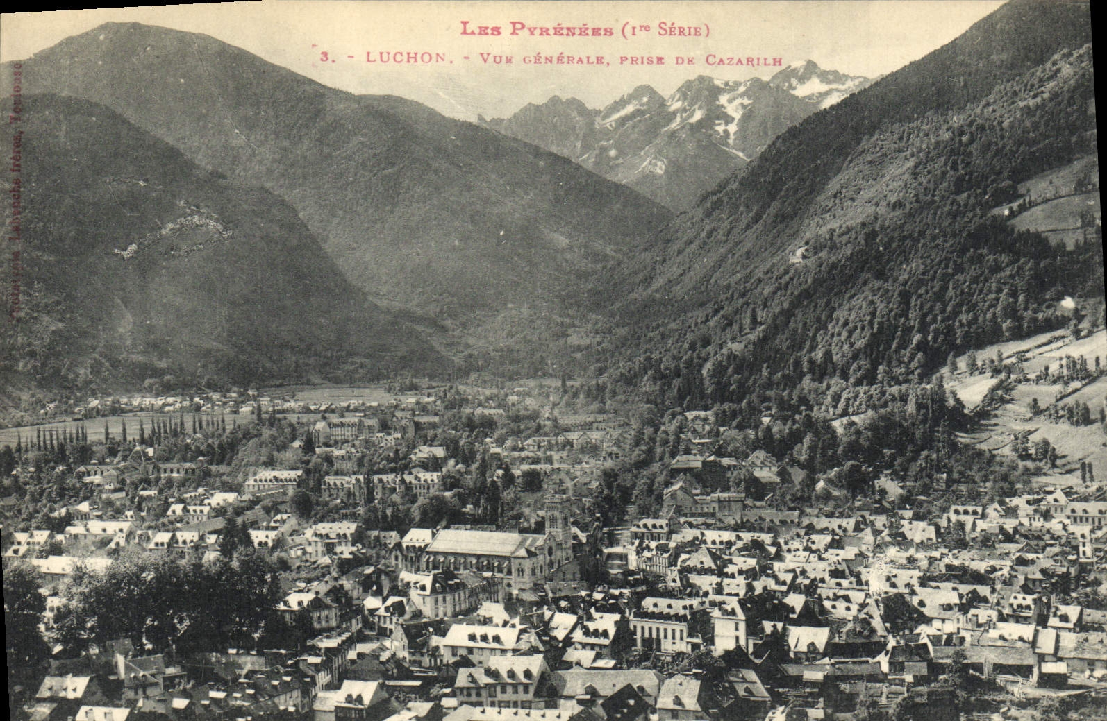 CPA Luchon Vue generale Prise de Cazarilh