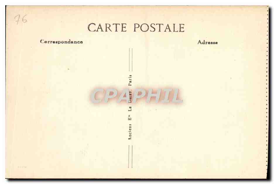 CPA Sainte Adresse La Falaise et l'Hotellerie  — Rückseite