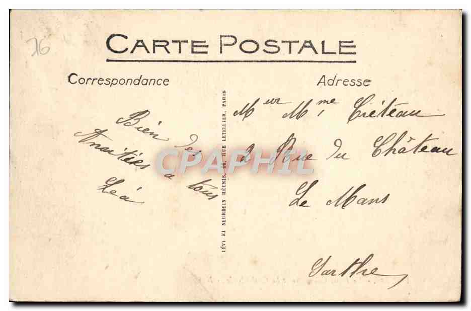 CPA Rouen Le Pont Corneille et la Cathedrale  — Rückseite