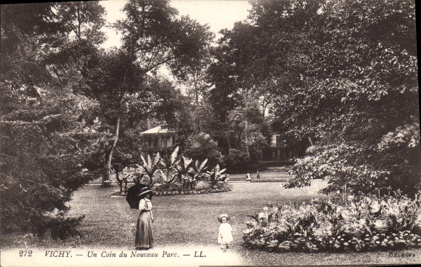 CPA Vichy Un Coin du Nouveau Parc