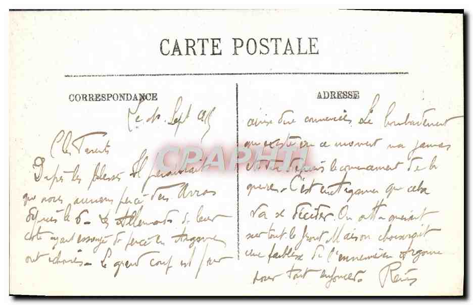 CPA Vichy Un Coin du Nouveau Parc — Rückseite
