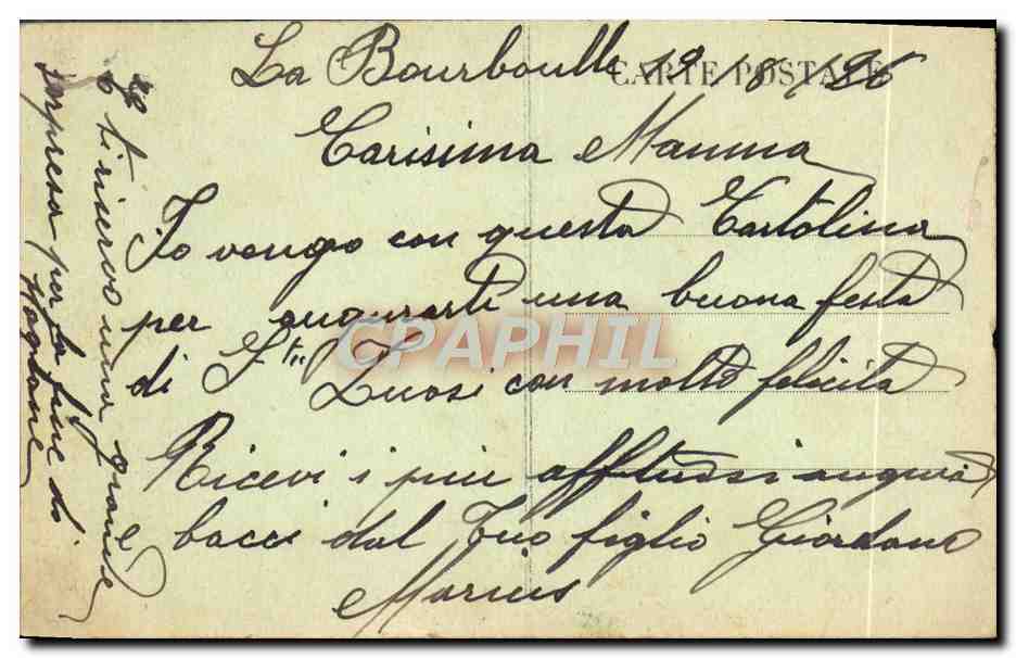 CPA La Bourboule Hotel du Funiculaire La Salle a Manger — Rückseite