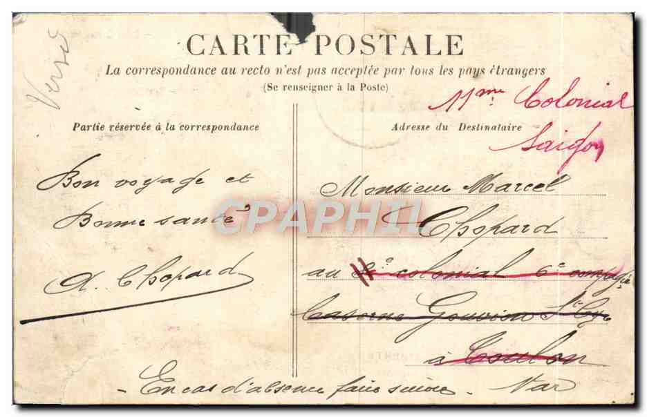 CPA Rouen Pont Corneille — Verso