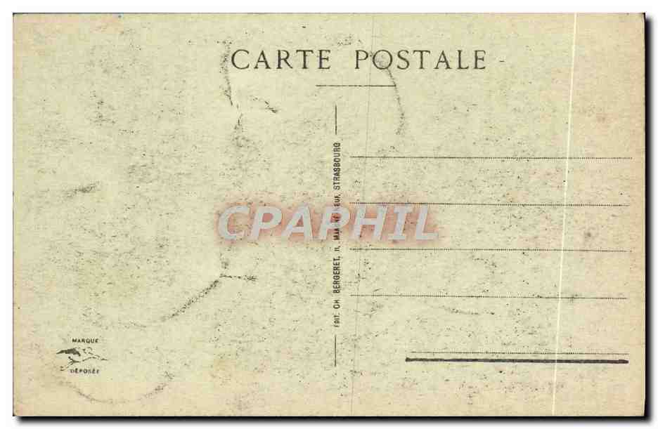 CPA Strasbourg La Gare Centrale — Rückseite