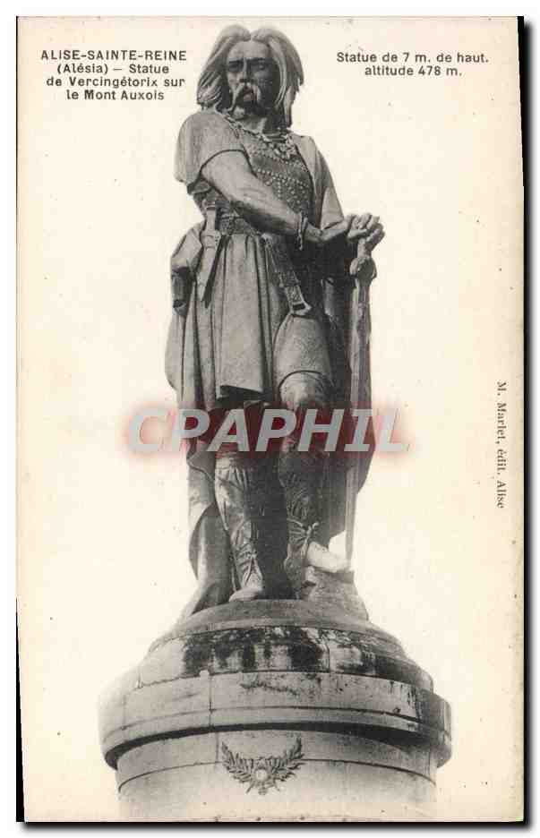 Alise-Sainte-Reine — Statue de Vercingétorix sur le Mont Auxois — M. Martel, édit. Alise