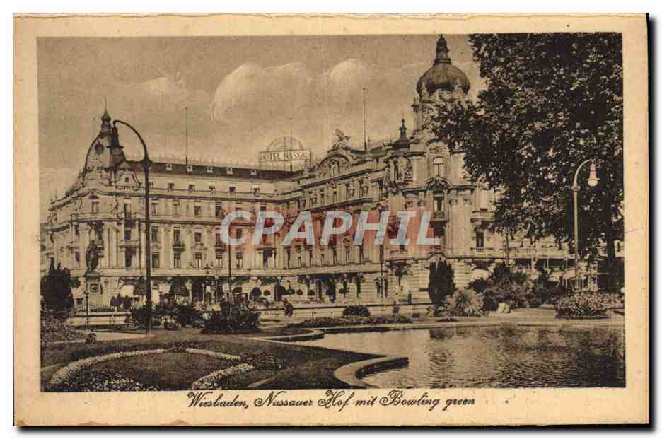 CPA Wiesbaden Nassauer Hof mit Bowling green 