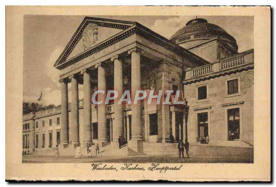CPA Wiesbaden Kurhaus Hauptportal
