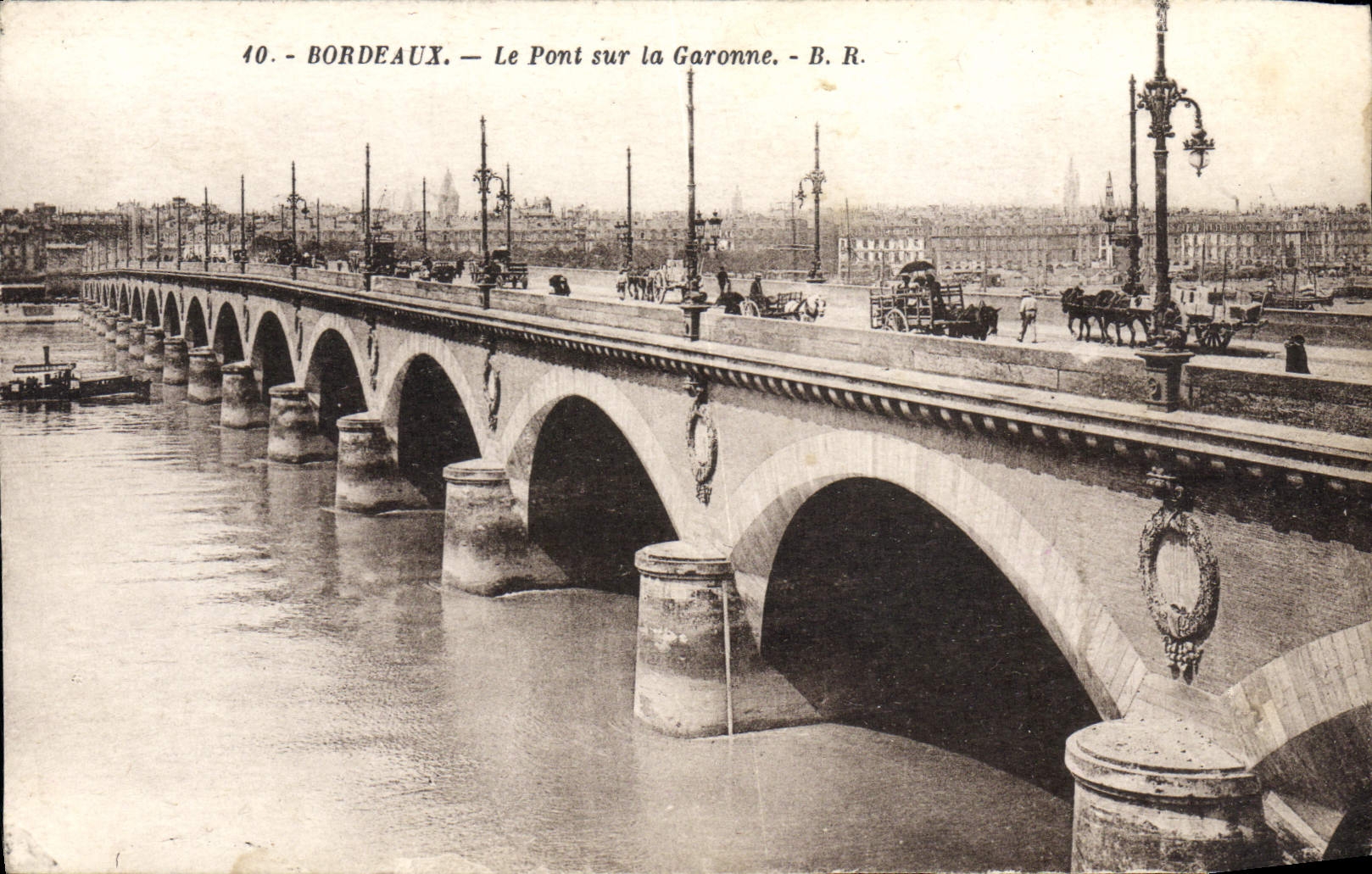 Bordeaux — Le Pont sur la Garonne — B. R.