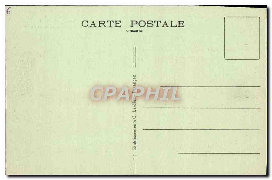 Besançon-les-Bains — Le Doubs et les Rochers de la Citadelle — Éd. C. Ladier, Besançon — Rückseite