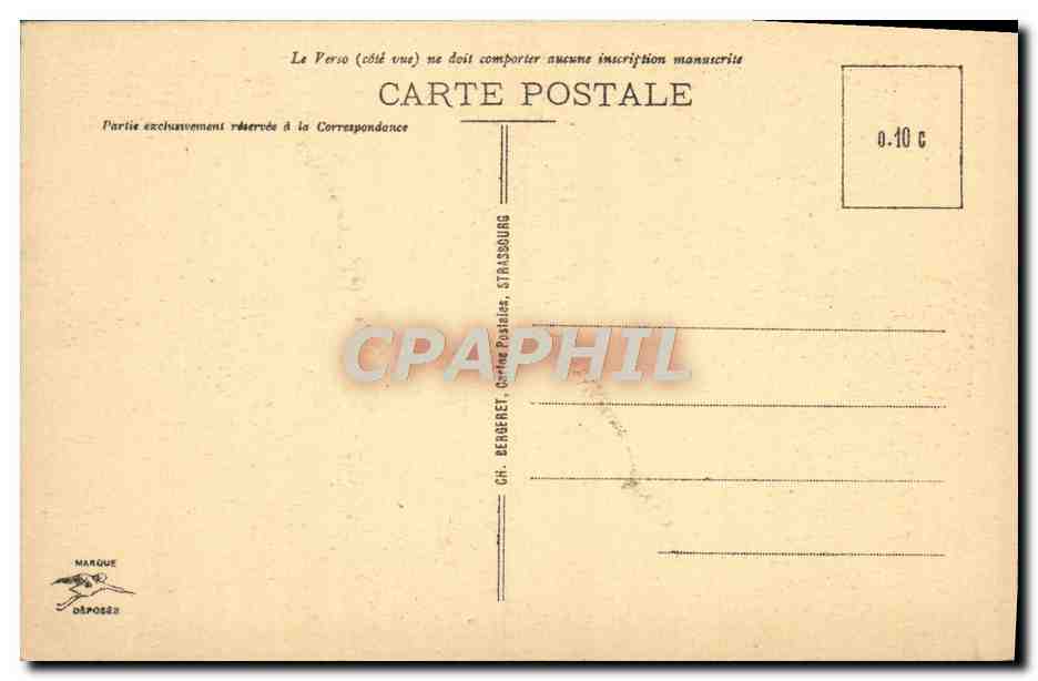 CPA Colmar Commissarlat de Police — Rückseite