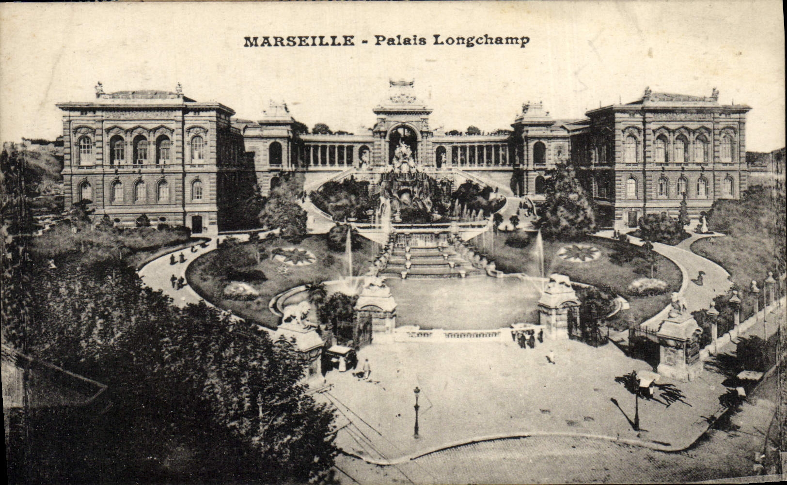 CPA Merseille Palais Longchamp