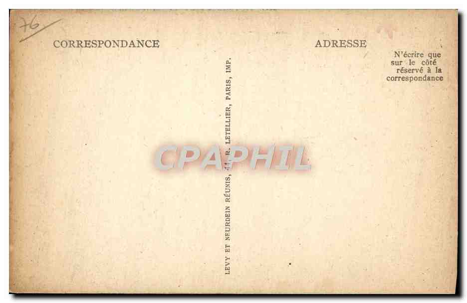 CPA Dieppe Eglise Saint Jacques Portail Occidental — Verso