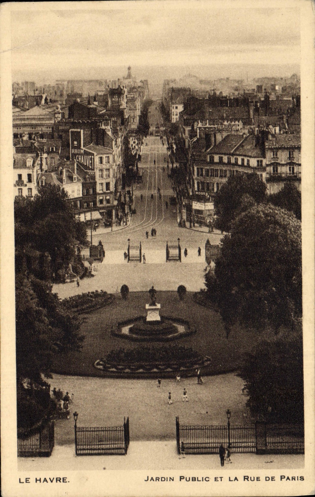 CPA Le Havre Jardin Public Et La Rue de Paris