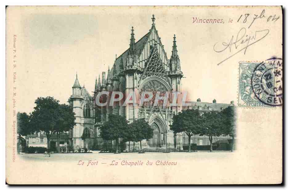 CPA Vincennes Le Fort La Chapelle du Chateau