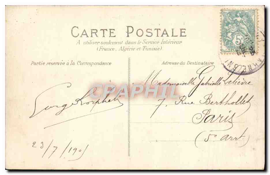 La Marne à Champigny — P. Marmuse, Paris — n°13 — Rückseite