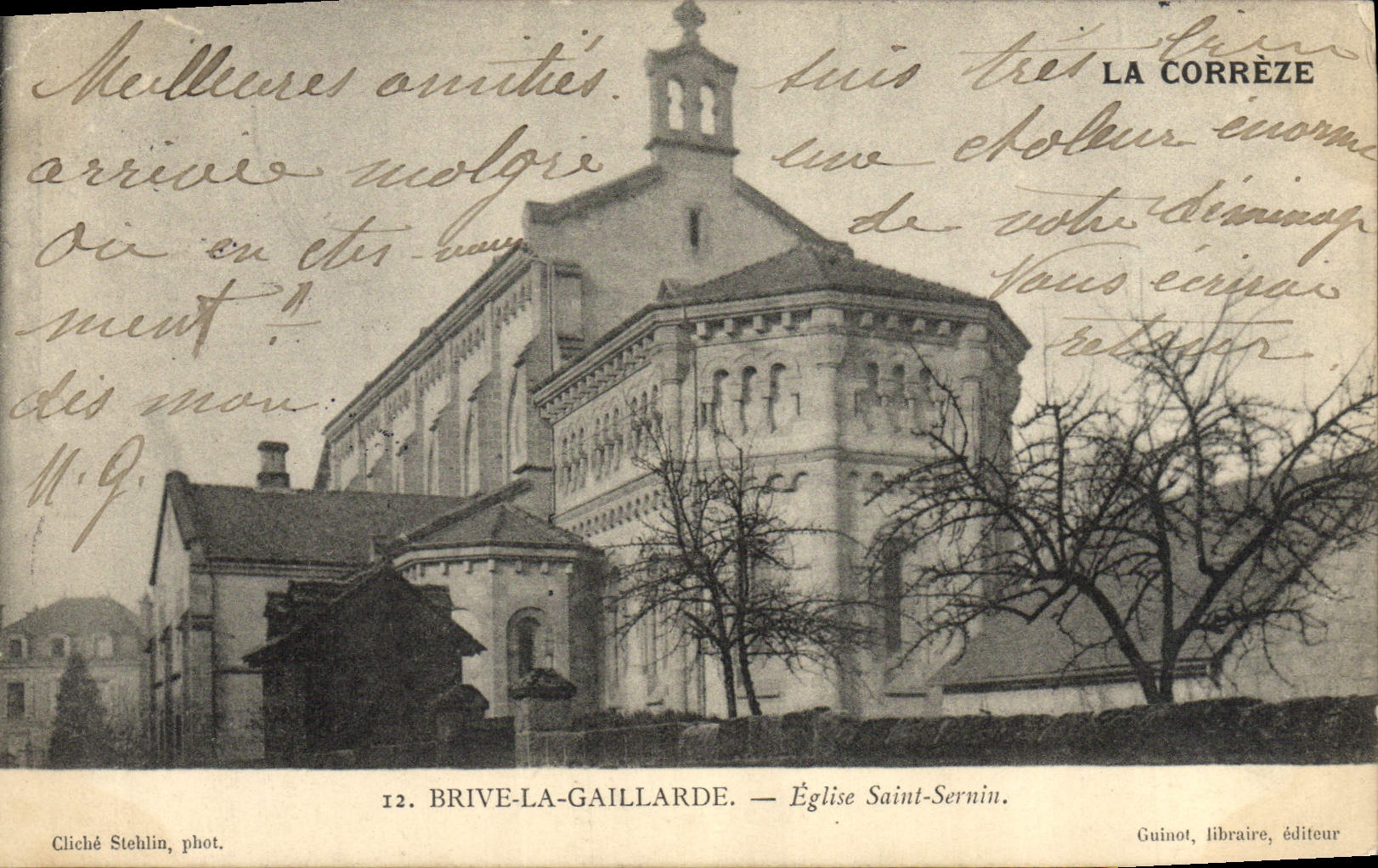 CPA Brive La Gaillarde Eglise Saint Sernin
