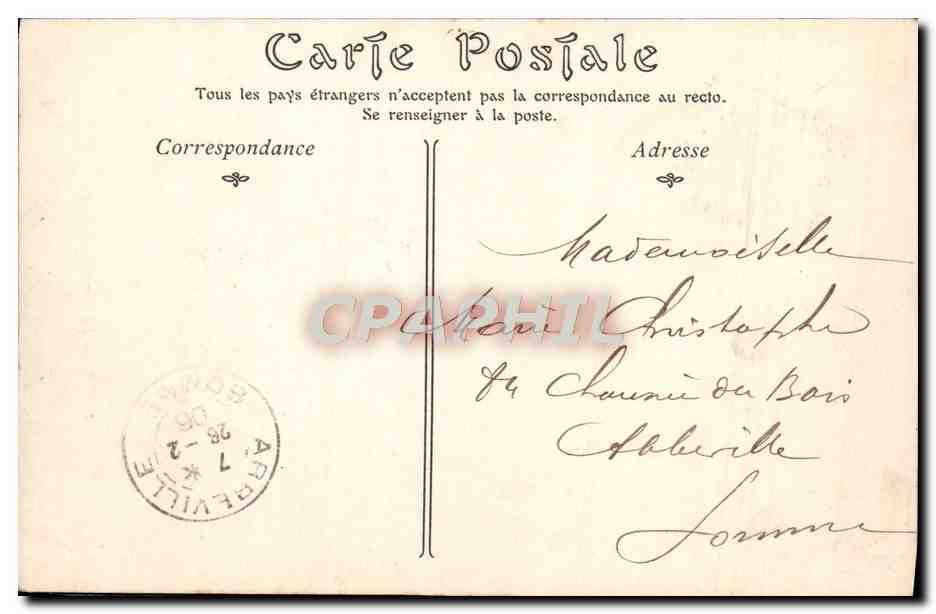 CPA Reims La Fontaine Godinot — Verso