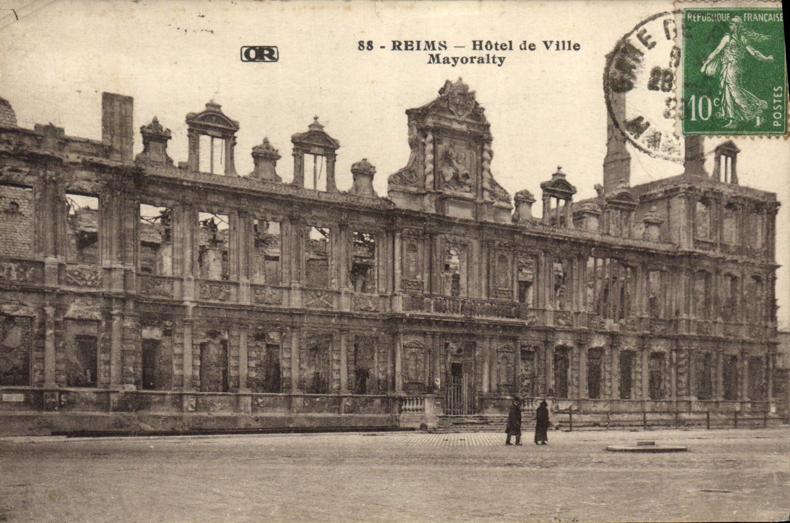 CPA Reims Hotel de Ville Mayoralty