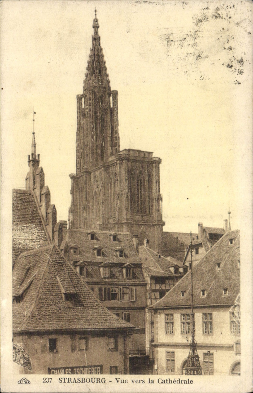 CPA Strasbourg Vue vers la Cathedrale