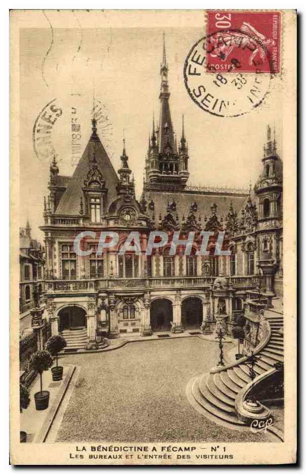 CPA La Benedictine a Fecamp Les Bureaux Et L'Entree des Visiteurs