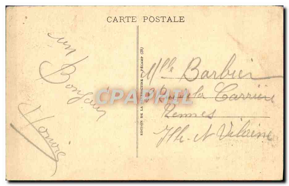 CPA La Benedictine a Fecamp Les Bureaux Et L'Entree des Visiteurs — Rückseite