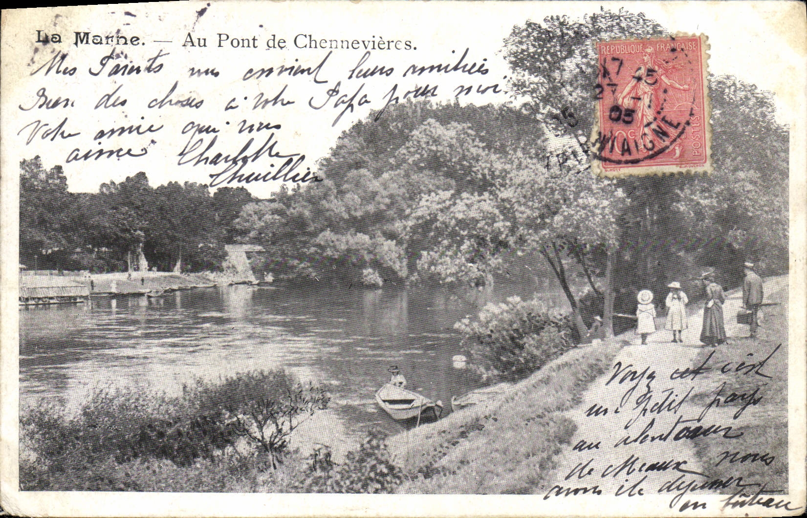 La Marne — Au Pont de Chennevières — Éditeur non visible