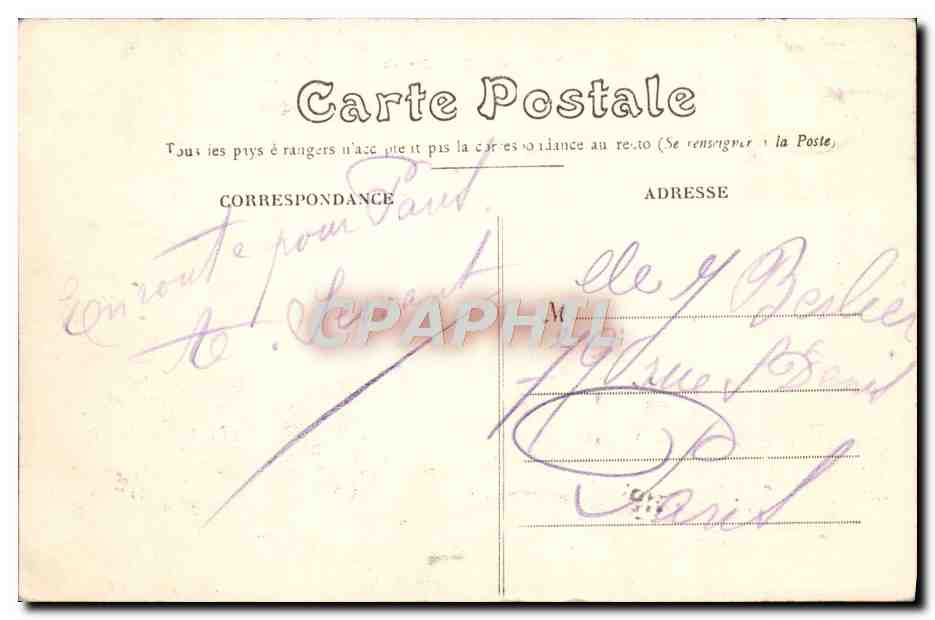 CPA Orleans Vue Generale — Back
