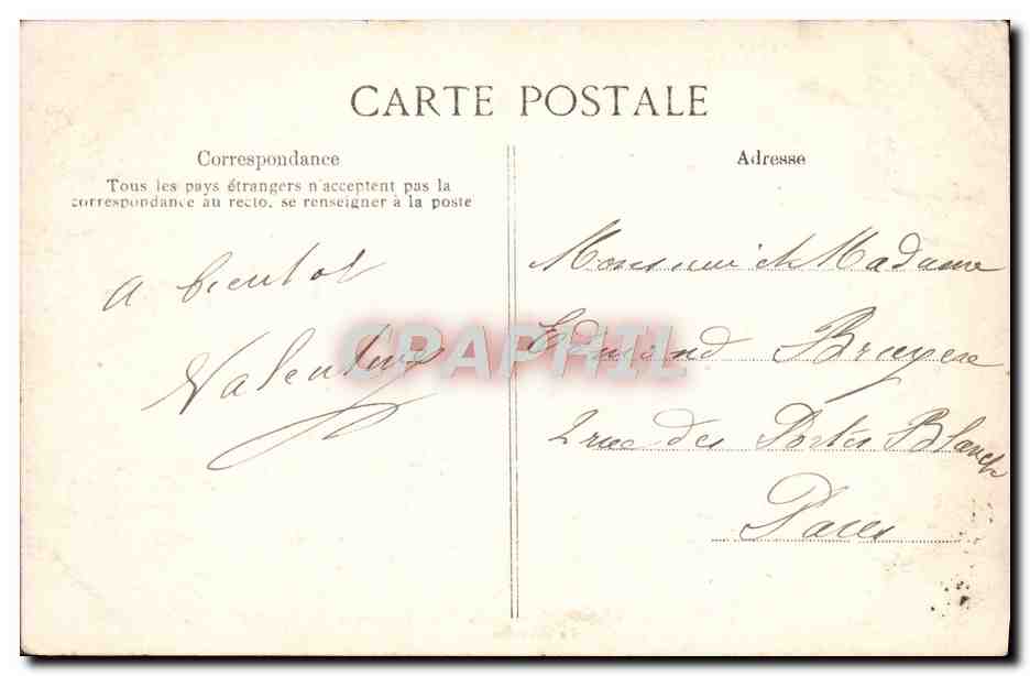 CPA Versailles Hameau du Petit Trianon Le moulin  — Verso