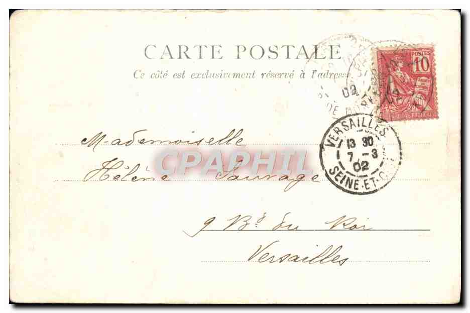CPA Dieppe Porte du Port d'Ouest — Verso