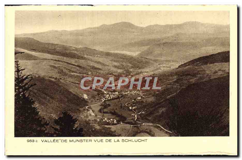 CPA Vallee de Munster vue de la Schlucht