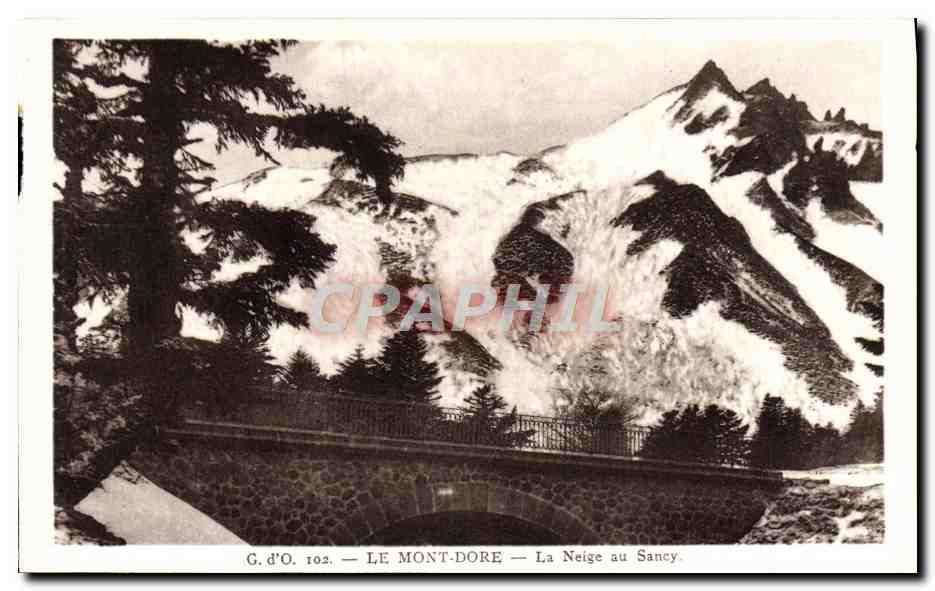 CPA Le Mont Dore La neige au Sancy