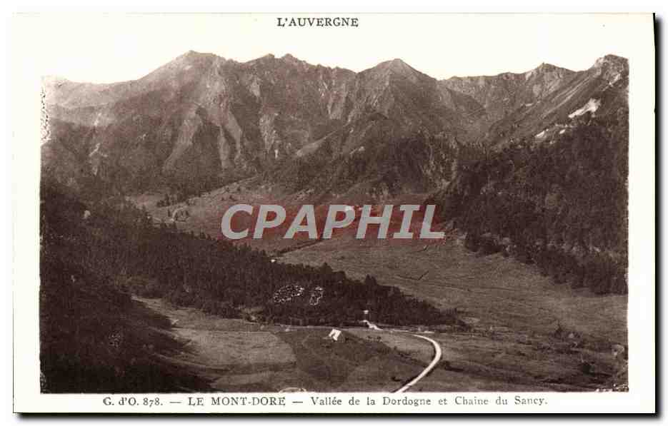 CPA Le Mont Dore Vallee de la Dordogne et Chaine du Sancy
