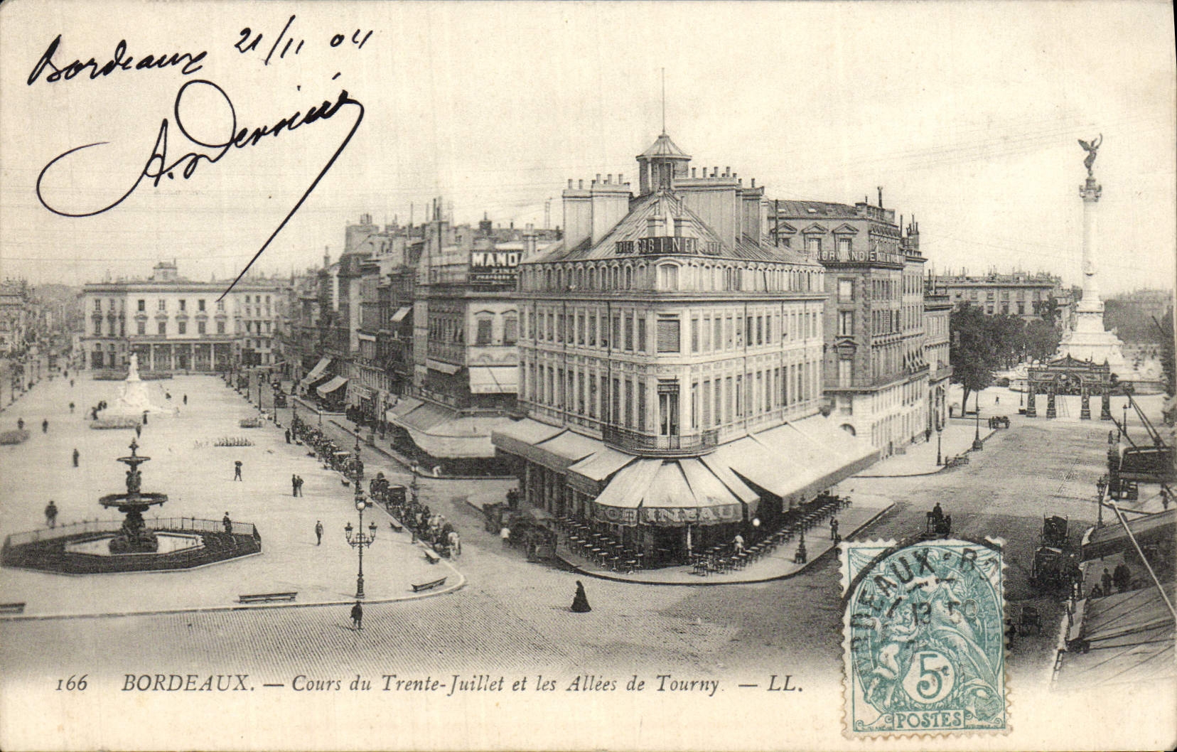 Bordeaux — Cours du Trente-Juillet et les Allées de Tourny — LL. n°166